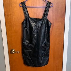 Abercrombie Vegan Leather Shift Dress